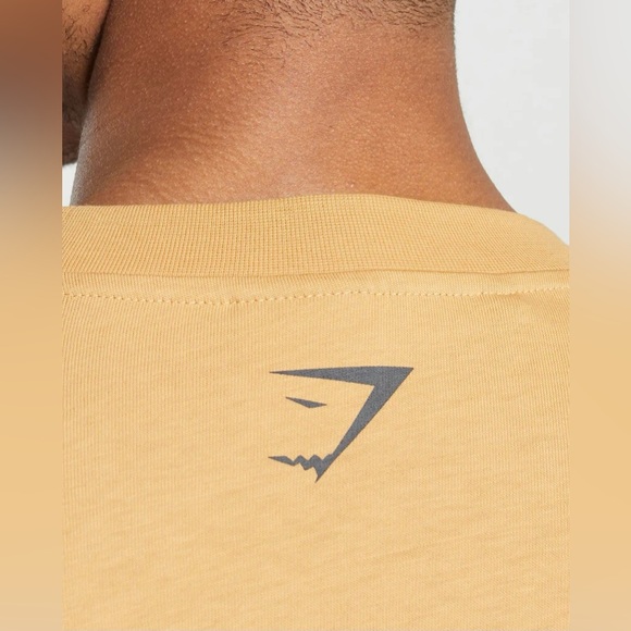 GYMSHARK Men’s Built in the UK T-Shirt Rustic Yellow- NWT - Picture 6 of 7